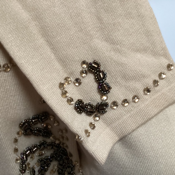 NWT Vintage beaded sweater set. Sleeveless shell with cardigan BCBGMaxAzria MED - Picture 12 of 16